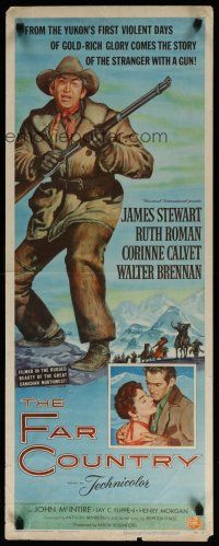 5m555 FAR COUNTRY insert '55 cool art of James Stewart with rifle, directed by Anthony Mann!