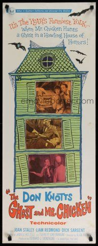 5m572 GHOST & MR. CHICKEN insert '66 scared Don Knotts in a howling house of horrors!