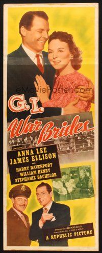 5m568 G.I. WAR BRIDES insert '46 James Ellison, pretty Anna Lee, Harry Davenport!