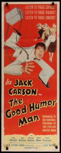 5m581 GOOD HUMOR MAN insert '50 great wacky artwork image of Jack Carson, Lola Albright!