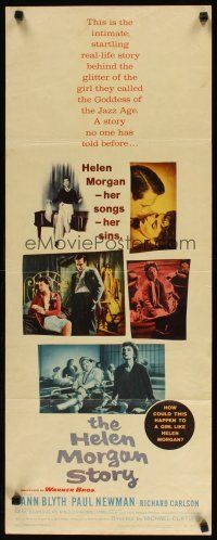 5m592 HELEN MORGAN STORY insert '57 Paul Newman loves pianist Ann Blyth, her songs, and her sins!