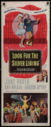 5m648 LOOK FOR THE SILVER LINING insert '49 art of June Haver & Ray Bolger dancing, Gordon MacRae
