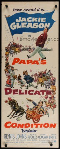 5m689 PAPA'S DELICATE CONDITION insert '63 Jackie Gleason, follow the gay parade, art by Pete Hawley