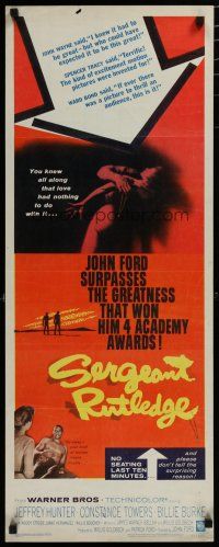 5m744 SERGEANT RUTLEDGE insert '60 John Ford surpasses the greatness than won 4 Academy Awards!