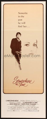 5m766 SOMEWHERE IN TIME insert '80 Christopher Reeve, Jane Seymour, cult classic!