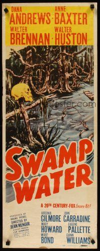 5m785 SWAMP WATER insert R47 Jean Renoir, art of top stars by the sinister mysterious swamp!