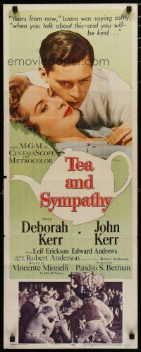 5m789 TEA & SYMPATHY insert '56 great art of Deborah Kerr & John Kerr by Gale, classic tagline!