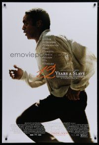 5p005 12 YEARS A SLAVE style A advance DS 1sh '13 Steve McQueen, Chiwetel Ejiofor on the run!