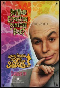 5p060 AUSTIN POWERS: THE SPY WHO SHAGGED ME teaser 1sh '99 close up of Mike Myers as Dr. Evil!