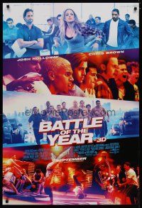 5p087 BATTLE OF THE YEAR advance DS 1sh '13 Josh Holloway, Laz Alonso & Chris Brown as Rooster!
