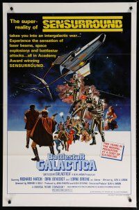 5p089 BATTLESTAR GALACTICA style C 1sh '78 great sci-fi art by Robert Tanenbaum!