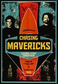 5p161 CHASING MAVERICKS style A teaser DS 1sh '12 Gerard Butler, Jonny Weston, surfing!