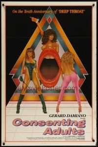 5p180 CONSENTING ADULTS 1sh '82 Gerard Damiano, the tenth anniversary of Deep Throat!