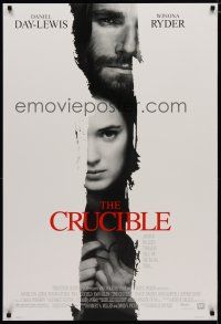 5p191 CRUCIBLE style A DS 1sh '96 Daniel Day-Lewis & sexy Winona Ryder!