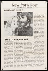 5p227 DEFIANCE OF GOOD New York Post style 1sh '74 Jean Jennings, a cheerleader grows up!