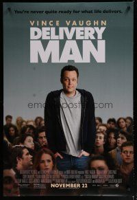 5p229 DELIVERY MAN advance DS 1sh '13 Vince Vaughn is never quite ready for what life delivers!