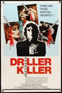 5p260 DRILLER KILLER 1sh '79 Abel Ferrara, he kills violently with an electric drill!