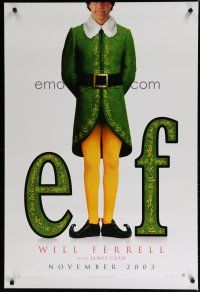 5p269 ELF teaser 1sh '03 Jon Favreau directed, James Caan & Will Ferrell in Christmas comedy!