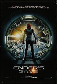 5p276 ENDER'S GAME teaser DS 1sh '13 Harrison Ford, Asa Butterfield in the title role!