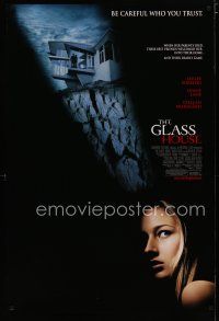 5p331 GLASS HOUSE DS 1sh '01 Leelee Sobieski, creepy image of house on cliff!