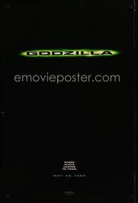 5p334 GODZILLA teaser DS 1sh '98 Roland Emmerich American remake, size does matter!