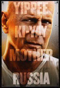5p339 GOOD DAY TO DIE HARD style A teaser DS 1sh '13 Bruce Willis, yippe ki-yay mother Russia!