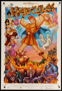 5p366 HERCULES DS 1sh '97 Walt Disney Ancient Greece fantasy cartoon, cool cast image!