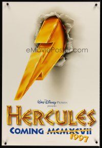 5p367 HERCULES white advance DS 1sh '97 Walt Disney Ancient Greece fantasy cartoon!