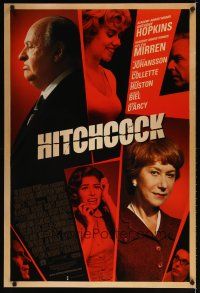 5p370 HITCHCOCK DS 1sh '12 Anthony Hopkins in title role, Helen Mirren, Scarlett Johansson!