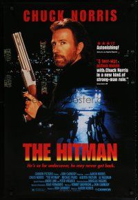 5p371 HITMAN 1sh '91 Chuck Norris, he's so far undercover, he may never get back!