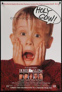 5p376 HOME ALONE advance 1sh '90 classic Macaulay Culkin, Daniel Stern, Joe Pesci!