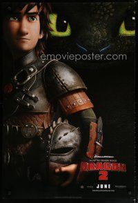5y386 HOW TO TRAIN YOUR DRAGON 2 style A teaser DS 1sh '13 cool image from CGI fantasy!