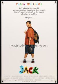 5p410 JACK DS 1sh '96 Robin Williams grows up incredibly fast, Francis Ford Coppola