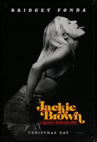 5p415 JACKIE BROWN teaser 1sh '97 Quentin Tarantino, cool image of sexy Bridget Fonda!