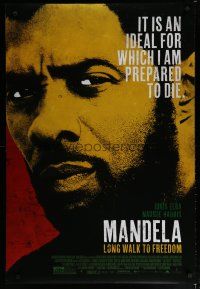 5p503 MANDELA: LONG WALK TO FREEDOM DS 1sh '13 cool image of Idris Elba as Nelson Mandela!