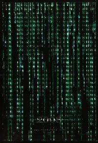 5p515 MATRIX RELOADED 2003 holofoil teaser 1sh '03 Keanu Reeves, Wachowski Brothers sequel!