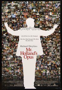 5p552 MR. HOLLAND'S OPUS DS 1sh '95 Richard Dreyfuss, wonderful collage of scenes from the movie!