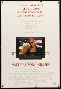 5p560 NATURAL BORN KILLERS DS 1sh '94 Oliver Stone, Woody Harrelson & Juliette Lewis on TV!