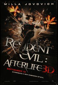 5p633 RESIDENT EVIL: AFTERLIFE teaser DS 1sh '10 sexy Milla Jovovich returns in 3-D!