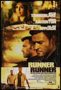 5p657 RUNNER RUNNER revised style A advance DS 1sh '13 Timberlake, Gemma Arterton, Ben Affleck!