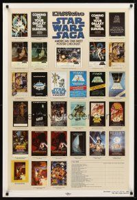 5p735 STAR WARS CHECKLIST Kilian 2-sided 1sh '85 great images of U.S. posters!