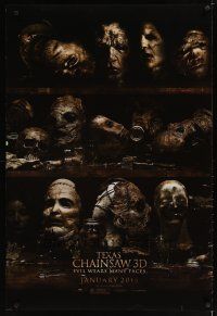 5p755 TEXAS CHAINSAW 3D teaser DS 1sh '13 Alexandra Daddario, Dan Yeager, evil wears many faces!