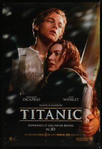 5p770 TITANIC advance DS 1sh R12 Leonardo DiCaprio, Kate Winslet, directed by James Cameron!