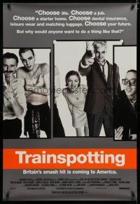 5p780 TRAINSPOTTING int'l 1sh '96 heroin drug addict Ewan McGregor, directed by Danny Boyle!