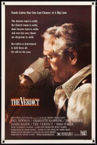 5p801 VERDICT 1sh '82 lawyer Paul Newman has one last chance, written by David Mamet!