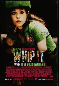 5p822 WHIP IT advance 1sh '09 Ellen Page wearing roller derby outfit, directed by Drew Barrymore!