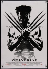 5p829 WOLVERINE revised style B advance DS 1sh '13 stylized art of Hugh Jackman in title role!