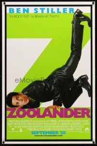 5p850 ZOOLANDER advance DS 1sh '01 Ben Stiller, 3 percent body fat, 1 percent brain activity!