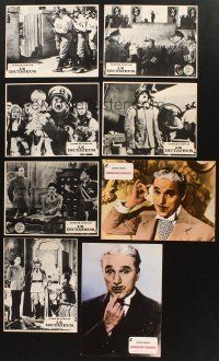 5r066 LOT OF 42 CHARLIE CHAPLIN NON-US LOBBY CARDS '40s-90s great images of the comic legend!