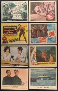 5r006 LOT OF 99 LOBBY CARDS '41 - '89 great images from a variety of different movies!